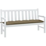  Jastuk za vrtnu klupu prošarano smeđesivi 150x50x7cm od tkanine | shoptok.hr