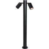 QAZQA Stoječa zunanja svetilka črna 80 cm IP44 nastavljiva - Duo | Shoptok.si