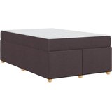  Krevetna konstrukcija Tamno smeđa 120 x 190 cm tkanina | shoptok.hr