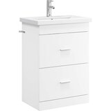vidaXL Set namještaja za kupaonicu Bijela 61 x 40 x 84 5 cm - Bijela 61 x 40 x 84 5 cm | shoptok.hr