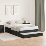  Krevet s ladicama Crni hrast 120 cm Konstruirano drvo | shoptok.hr