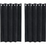  Zavjese za zamračivanje 2 pcs Crna 140 x 140 cm Baršun | shoptok.hr