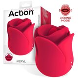 Action Meryl Licking & Vibrating Mouth Shape Rose Massager | Shoptok.si