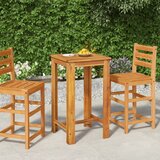 The Living Store Vrtna barska miza 60x60x105 cm trden akacijev les - Vrtna Barska Miza, (21476049) | Shoptok.si