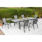 Gardenson Vrtni Set Amalfi, 7-Delni, Raztegljiva Miza | Shoptok.si