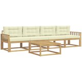  Set vanjskih sofa 4 kom. Bijela i krem | shoptok.hr