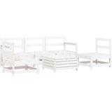  6-dijelni set vrtnih sofa bijeli od masivne borovine | shoptok.hr