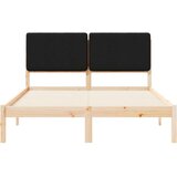  Krevetni okvir s tapiciranim uzglavljem Crna 150 x 200 cm | shoptok.hr