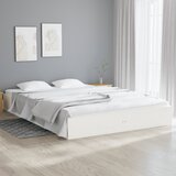  Okvir za krevet od masivnog drva bijeli 180 x 200 cm veliki | shoptok.hr