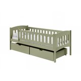  Drveni dječji krevet Gucio s ladicom - olive - 180x80 - Madrac PE pjena 8 cm-spužvasti madrac | shoptok.hr