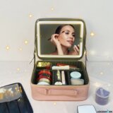 LocoShark Sofia Moretti Makeup Bag - Škatla za kozmetiko z ogledalom in lučjo Cene