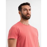 Ombre BASIC men's classic cotton T-shirt - coral | shoptok.hr