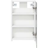  Kopalniška ogledalna omara s polico Bela 30 x 10,5 x 50 cm, (5000232858) | Shoptok.si