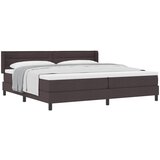 vidaXL Box spring krevet Tamno smeđa 200 x 200 cm Poliester | shoptok.hr
