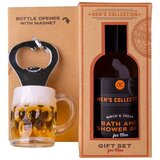  Men's Collection muški poklon set gel za tuširanje 100 ml i otvarač za boce pivska krigla u