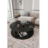 Hanah home Yin Yang 3 70 - Black Black Coffee Table Set OUTLET Cene