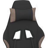  Masažna igraća stolica od tkanine crna i smeđesiva | Shoptok.si