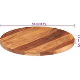 Stolna ploča od masivnog drva bagrema okrugla 25 - 27 mm 50 cm | shoptok.hr