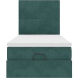 vidaXL Okvir kreveta s madracima tamnozeleni 100x200cm baršunasti | shoptok.hr