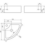 Sapho Bel keramičen umivalnik za WC 33x33 cm Gynt – | Shoptok.si