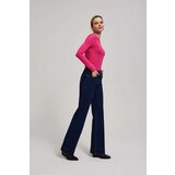 Marisse Mid-Rise Wide-Leg Jeans In Navy Blue | Eponuda.ba