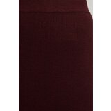 Marisse Fitted Knitted Chestnut Skirt | shoptok.hr