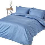HOMESCAPES Temno modra prevleka za vzglavnik iz egiptovskega bombaža s prevleko za vzglavnik s 1000 nitmi, 230x220 cm, (20740393) | Shoptok.si