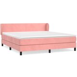  Box spring postelja z vzmetnico roza 180x200 cm žamet | Shoptok.si