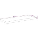 vidaXL Mizna plošča 100x40x2,5 cm pravokotna akacija naraven rob | Shoptok.si