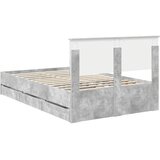 Krevetna konstrukcija s ladicama Betonski sivi 120 x 190 cm | shoptok.hr