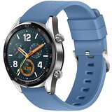 INF Združljiv s Huawei GT4, Samsung Galaxy Watch4, Garmin 20mm silikonski pašček Blue 20 mm, (5000086196) | Shoptok.si