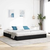  Otomanski krevet s pohranom Crna 200 x 200 cm tkanina | shoptok.hr