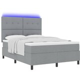  Krevet s opruga kutije Svjetlosiva 140 x 190 cm tkanina | Shoptok.si