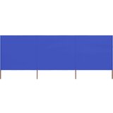 vidaXL Vjetrobran s 3 panela od tkanine 400 x 80 cm azurno plavi Cijene