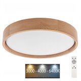  Brilagi - prigušiva plafonska svetiljka MANAROLA LED/24W/230V hrast + daljinski upravljač | Eponuda.com
