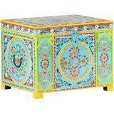 vidaXL Ročno barvana škatla 50x40x40 cm mangov les | Shoptok.si