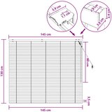  Venecijanska roleta Crna 145 x 130 cm 35 mm | shoptok.hr