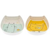 Ferribiella Posude za mačke Fun cat Poisson, 2 komada, 390ml | ePonuda.com