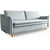 Miuform Svijetlo siva sklopiva sofa 225 cm –