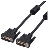 Value DVI priključni kabel DVI-D 24+1-polni vtič 1.00 m črna 11.99.5521 zaščiten\, lahko se privije DVI kabel, (20418818) Cene