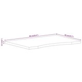 vidaXL Mizna plošča ukrivljena 90x50x2,5 cm trden mangov les | Shoptok.si