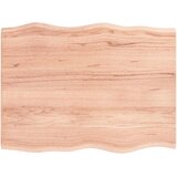 Stolna ploča svjetlosmeđa 80 x 60 x 2 cm od obrađene hrastovine | shoptok.hr