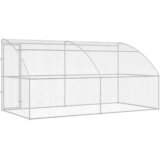  Kućica za pse 2 kom. Srebrna 4 x 2 x 2 m Pocinčani čelik | shoptok.hr