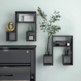vidaXL Stenska polica 2 kosa siva 50x15x50 cm iverna plošča, (20765456) | Shoptok.si