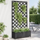 Maison Chic Cvetlično korito - Cvetlični Lonec z mrežo črne barve trden les jelke, (21790290) | Shoptok.si
