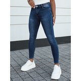 DStreet Spodnie damskie jeansowe slim fit ACORN ciemnoniebieskie | shoptok.hr