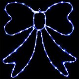  LED svjetleća mašna LOVIISA 70 LED lampica Plava 50 x 51 cm | shoptok.hr