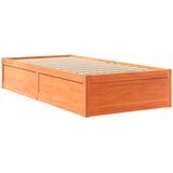  Krevet s madracem voštano smeđi 100x200 cm od masivne borovine | shoptok.hr
