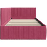  Kutni okvir kreveta Vinska crvena 100 cm x 200 cm Baršun | shoptok.hr