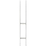  Sidra za ogradu 6 kom srebrna 7 x 6 x 60 cm pocinčani čelik | shoptok.hr